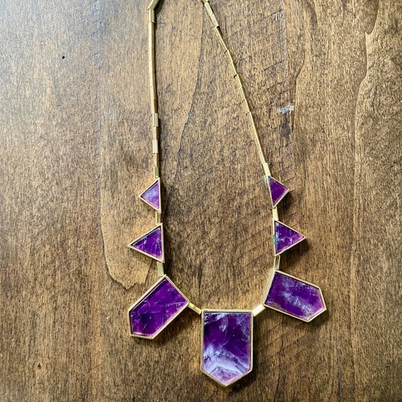 House of Harlow 1960 Jewelry - House of Harlow Real Amethyst Necklace